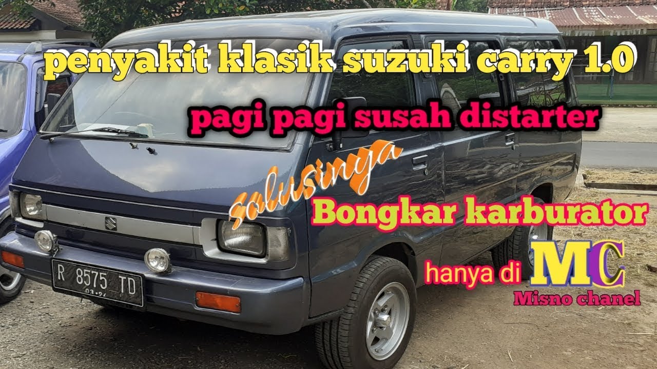 Penyakit klasik si besi tua,pagi pagi susah hidup...Bongkar karburator suzuki carry 1.0