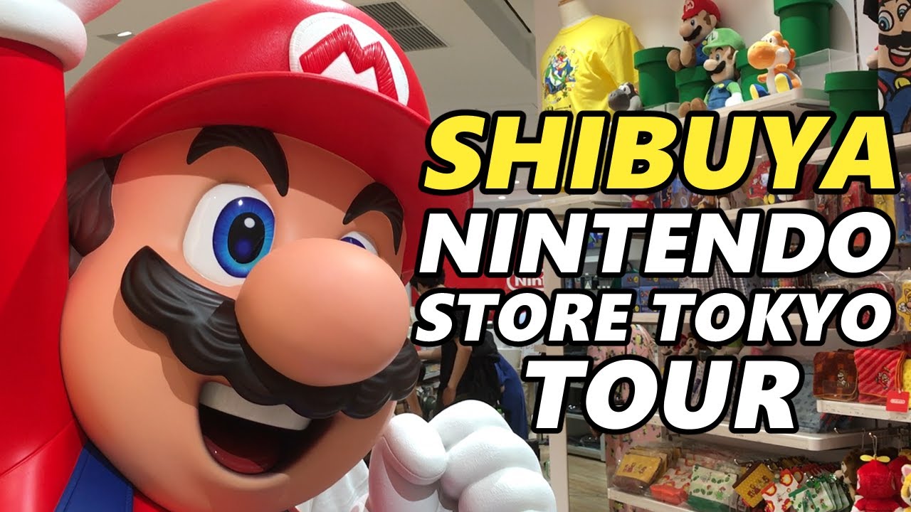 Walk in Japan! Shibuya Nintendo Store Tokyo Tour!