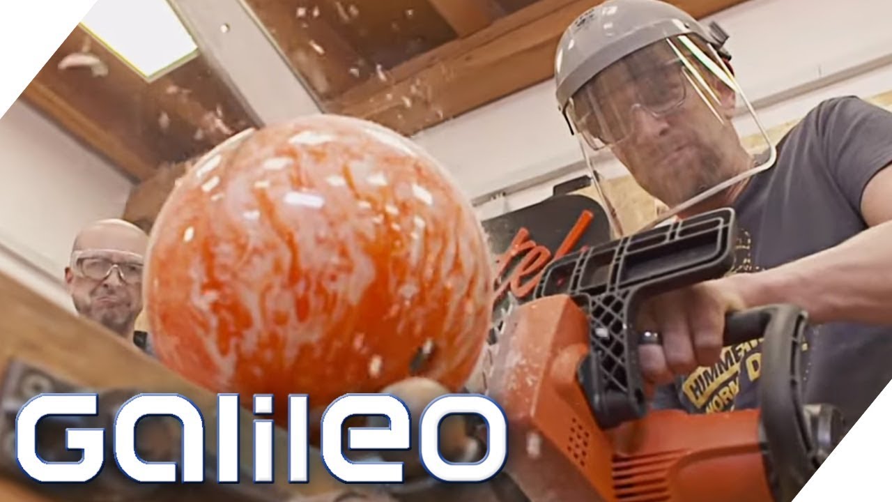 So sieht eine Bowlingkugel von innen aus | Galileo | ProSieben