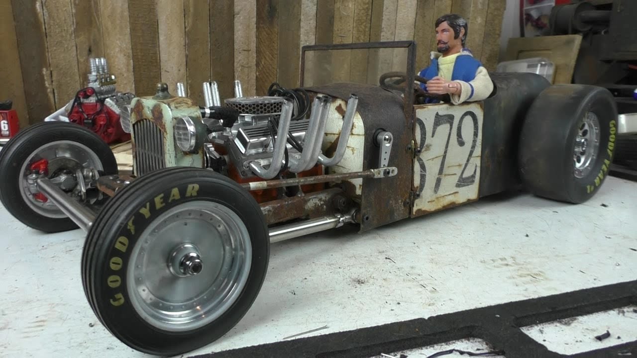 Rust Never Sleeps (part 48) RC Rat Rod charity auction build for Cancer Society NZ.