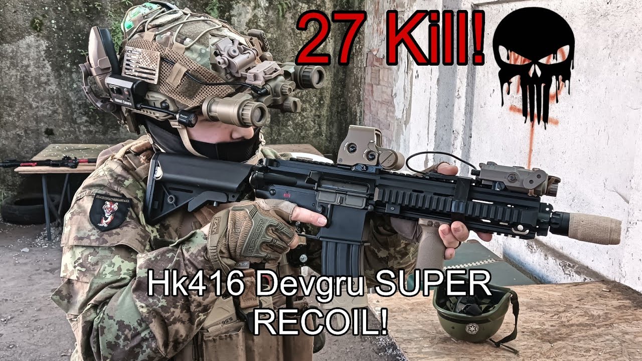 Hk416 Devgru Bolt Recoil Shock B.R.S.S AirSoft Gameplay