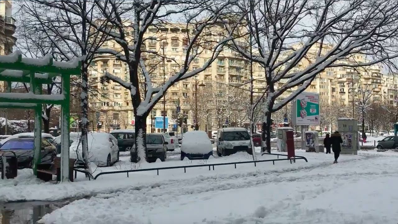 Winter memories Bucharest Romania