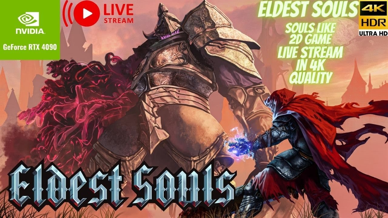 Eldest Souls 2D Souls Like Gameplay 4k HDR Ultra Hd | Nvidia Rtx 4090 Ultra Realistic Game Graphics
