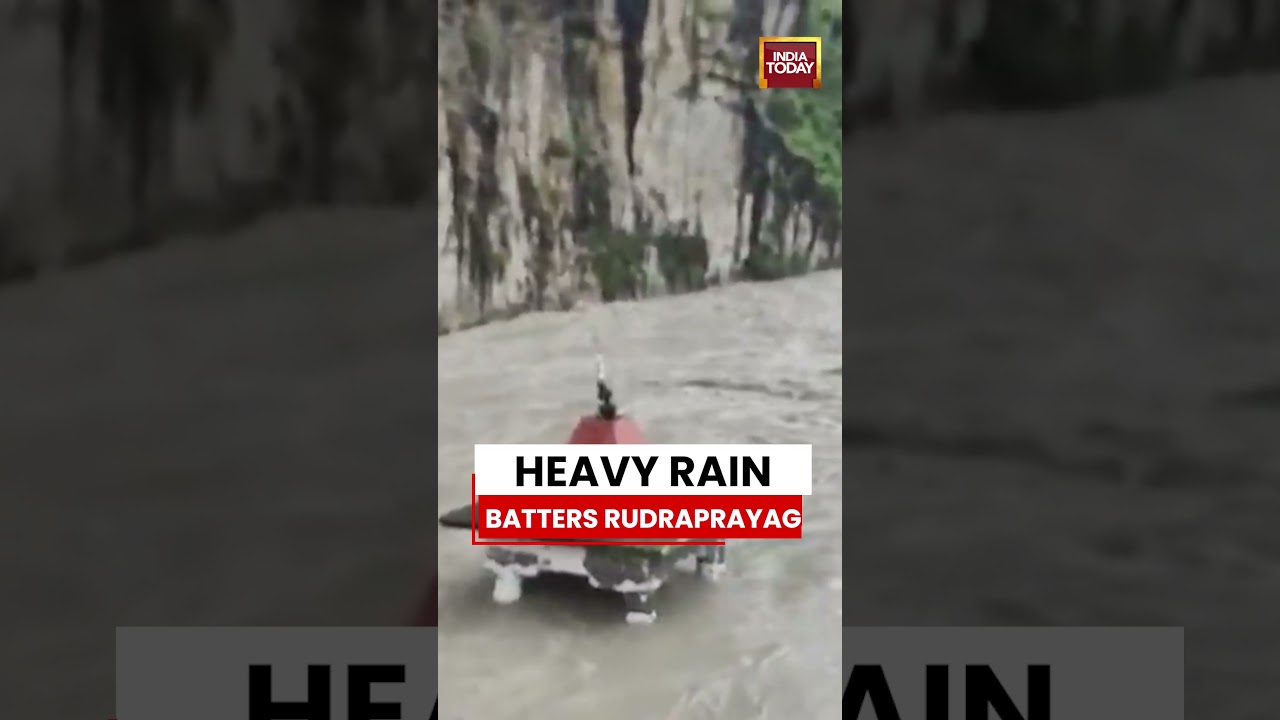 Heavy Rain Batters Rudraprayag, Alaknanda & Mandakini Rivers Cross Warning Level