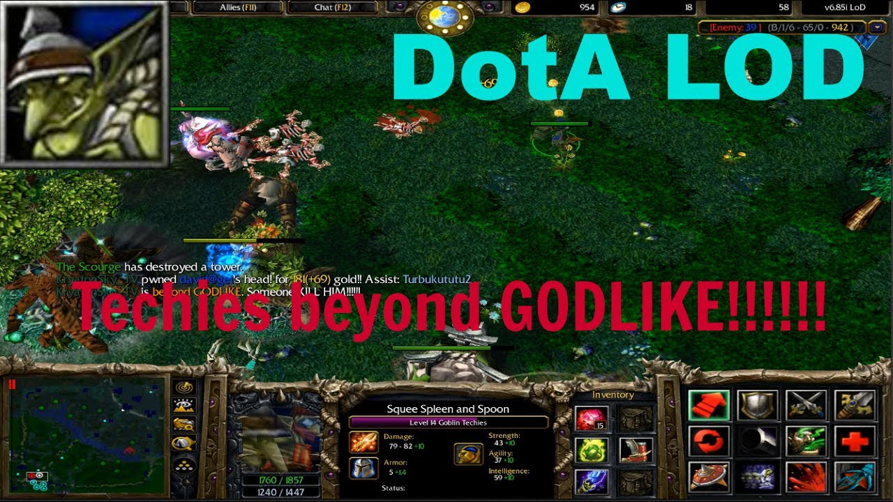 DotA 1 LOD- Techies beyond GODLIKE!!!!