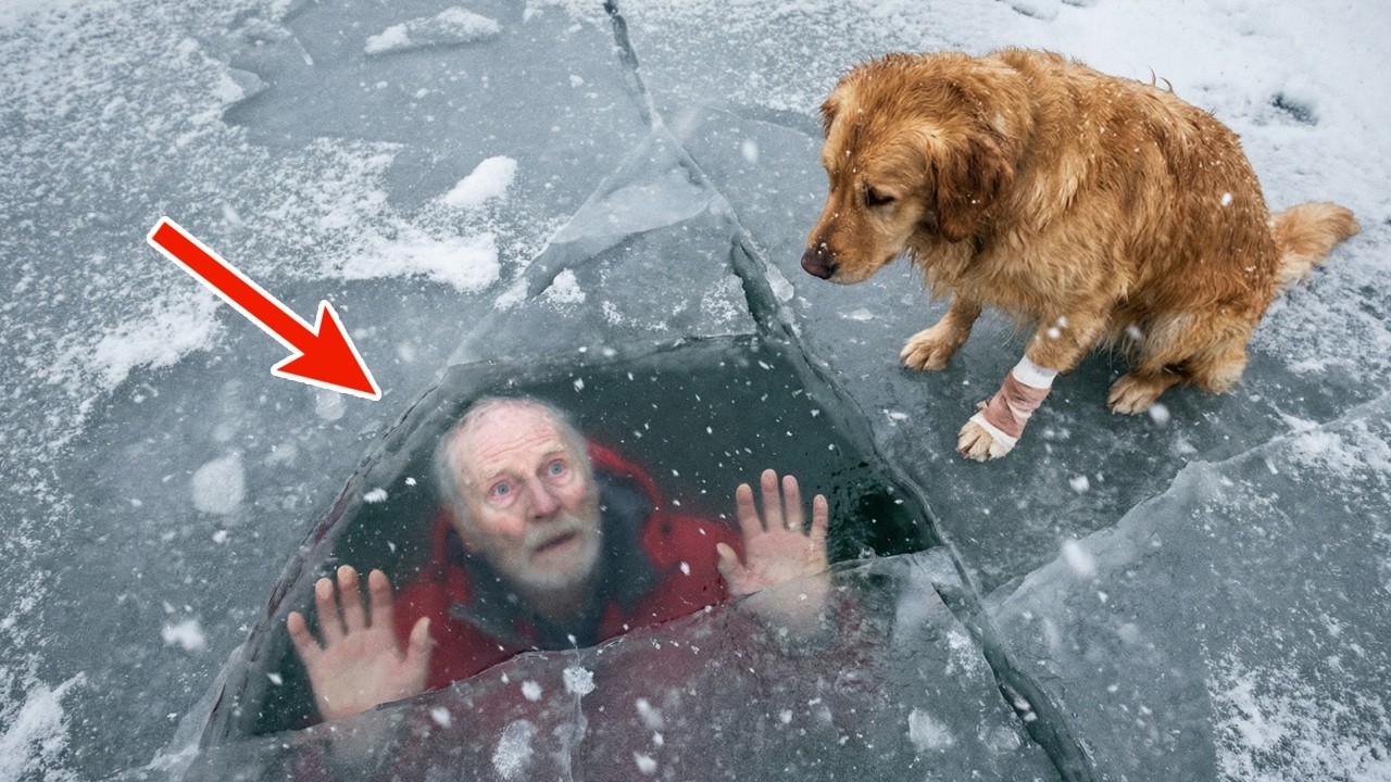 This Dog's LAST HOPE… 😱🐶 Why Is He Crying Over the Ice?