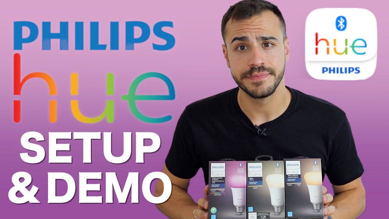 Новые Bluetooth-лампы Philips Hue — настройка и демонстрация