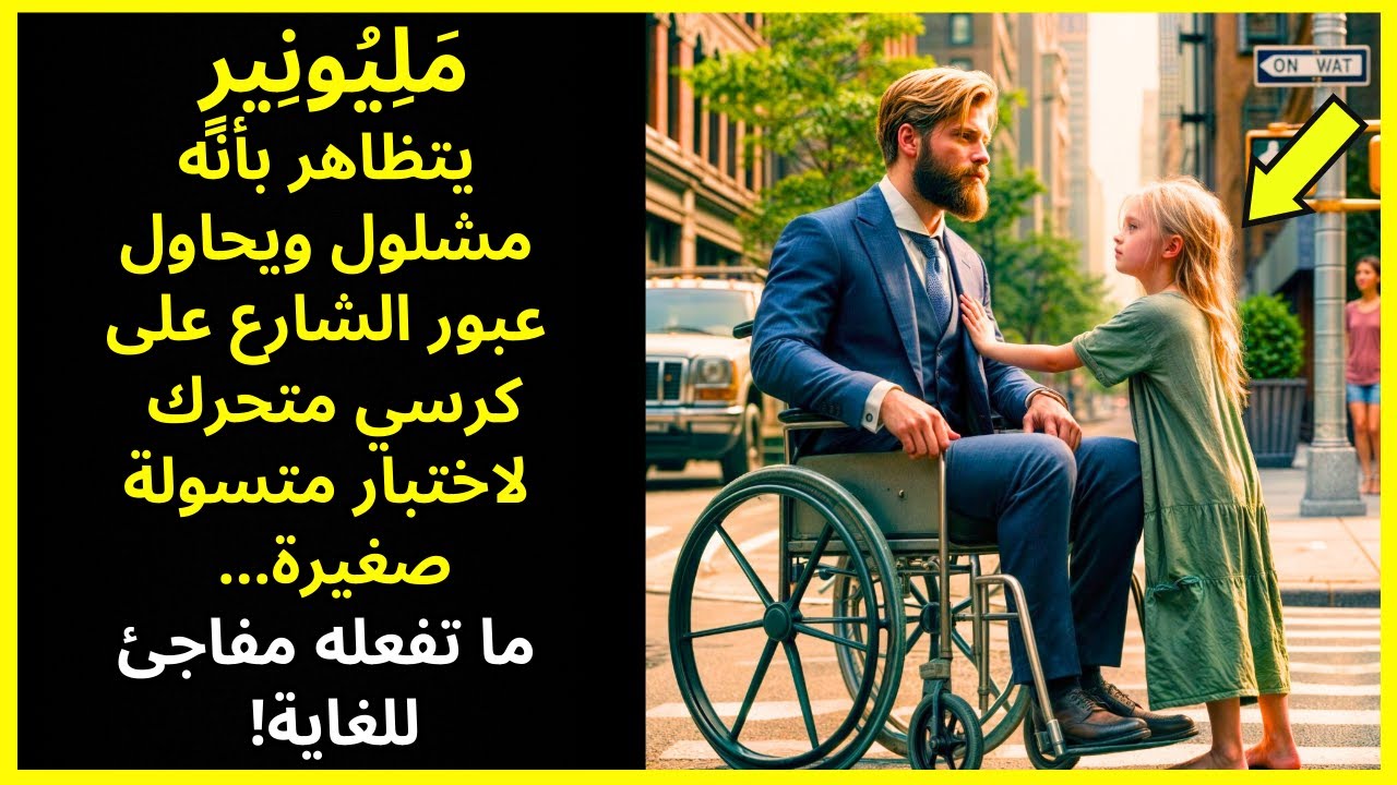 مليونير يتظاهر بالشلل لاختبار الطفلة المتسولة... ما تفعله مذهل!
