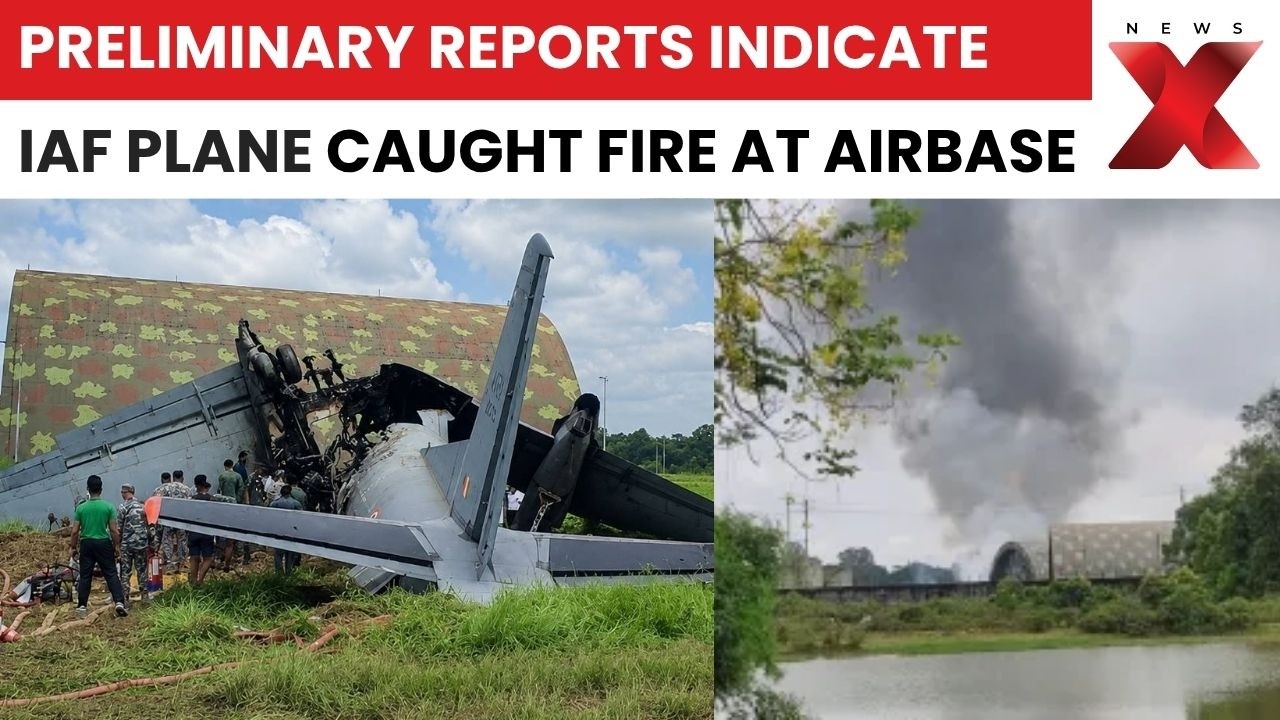 IAF AN-32 Crashes at Jorhat Airbase, Preliminary Reports Confirm Fire, Rescue Ongoing | NewsX