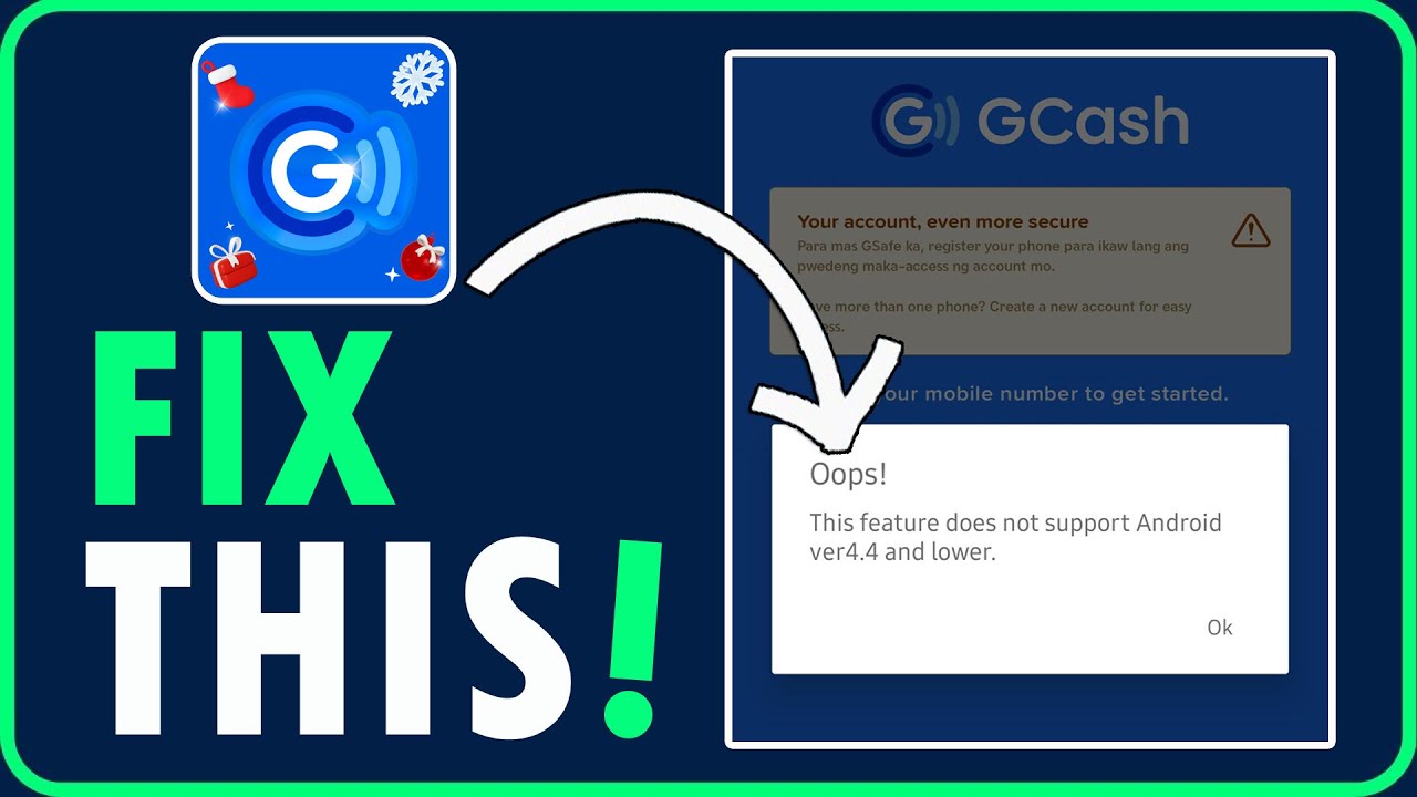Fix GCash This Feature Does Not Support Android ver4.4 and Lower