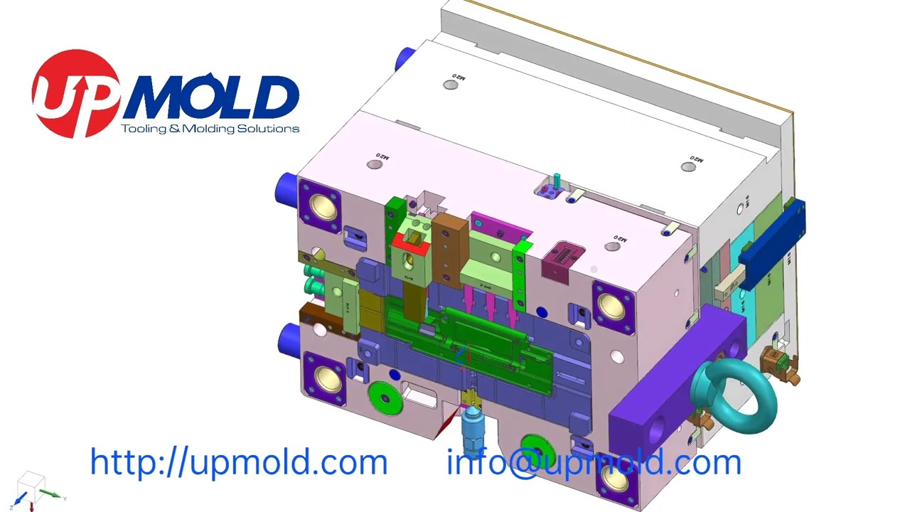 2 Color injection molding mold design by Upmold