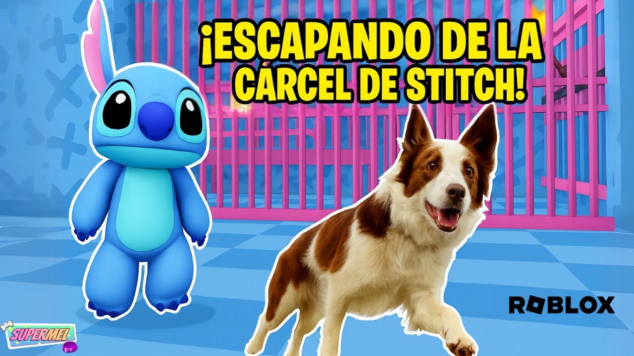 ESCAPANDO de la prisión de Stitch en Roblox | SuperMel Gamer