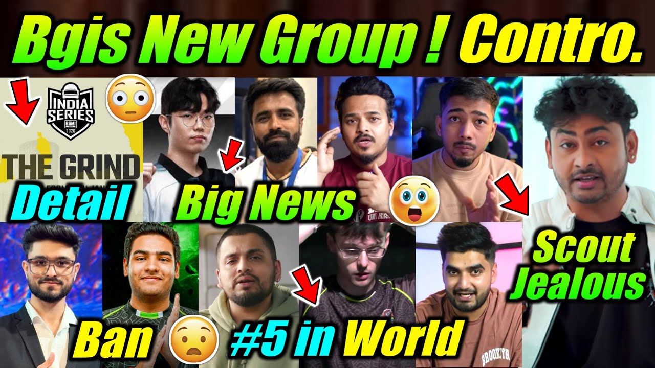 BGIS New Group Matches 🔥 Dyno on Scout Jealous ? Controversy 😳 S8UL#5, Sid, Ghatak, Lolzz News