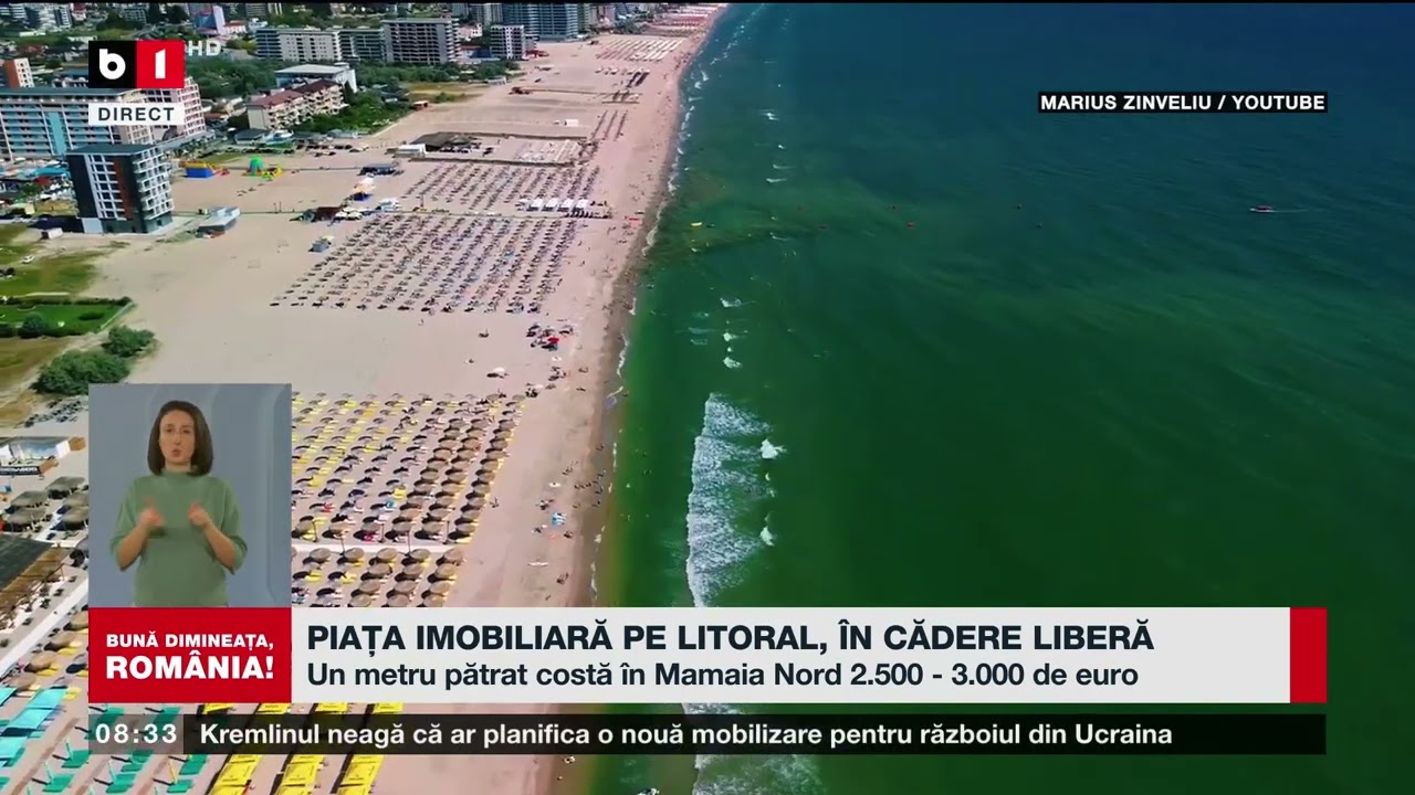 PIAȚA IMOBILIARĂ PE LITORAL, &Icirc;N CĂDERE LIBERĂ_Știri B1TV_31 mar. 2026