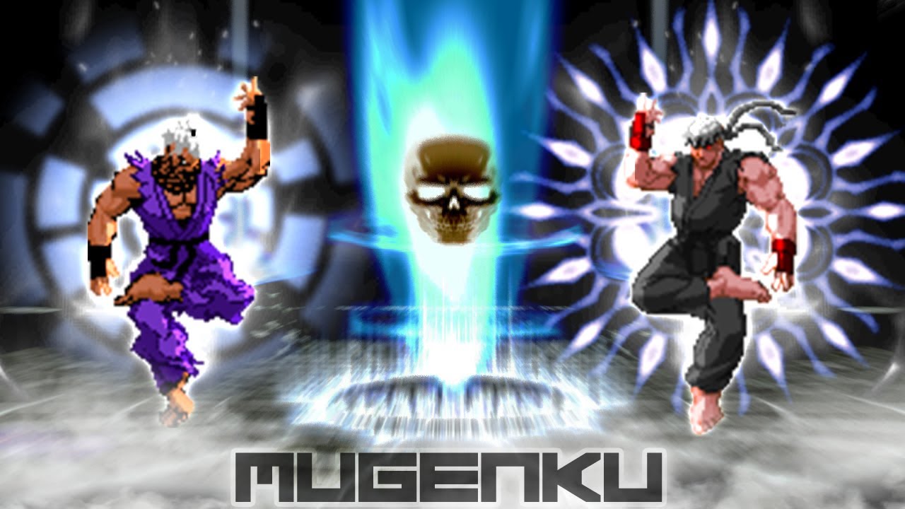 God Akuma vs Lord Ryu. Street Fighter MUGEN Multiverse