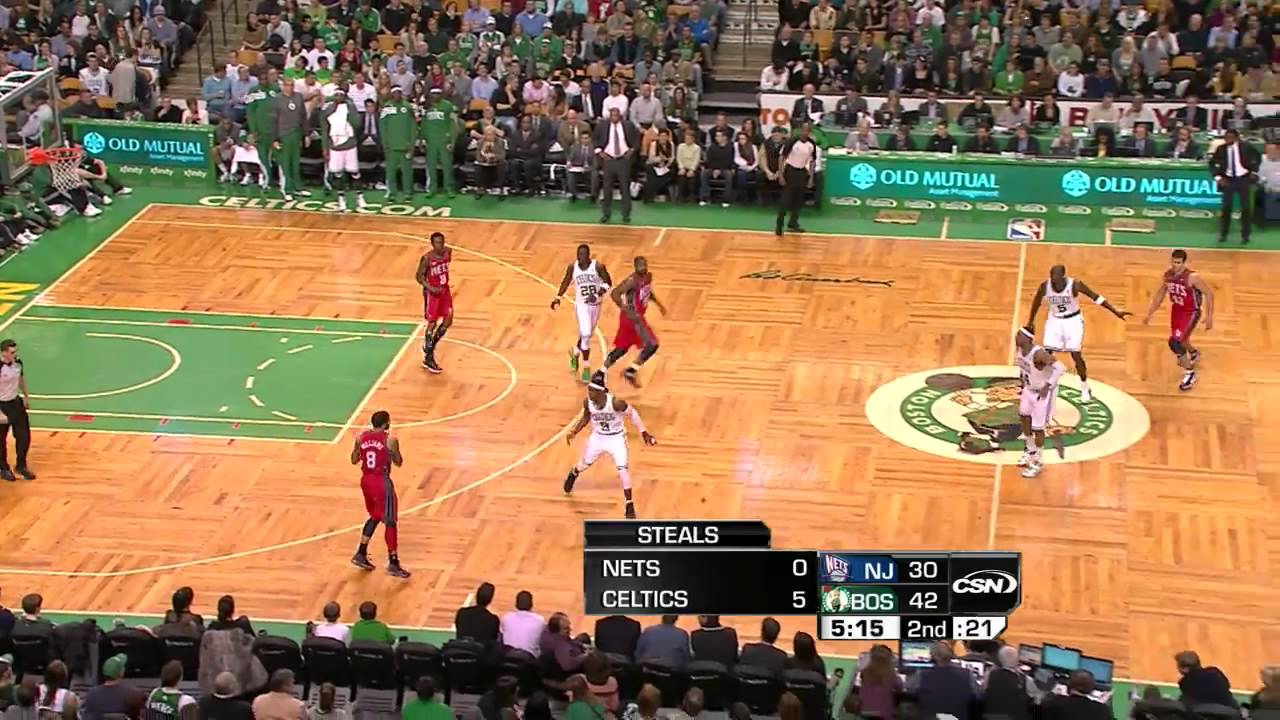 Celtics zone pressure → personal half-court defense (16-1 Celtics run)