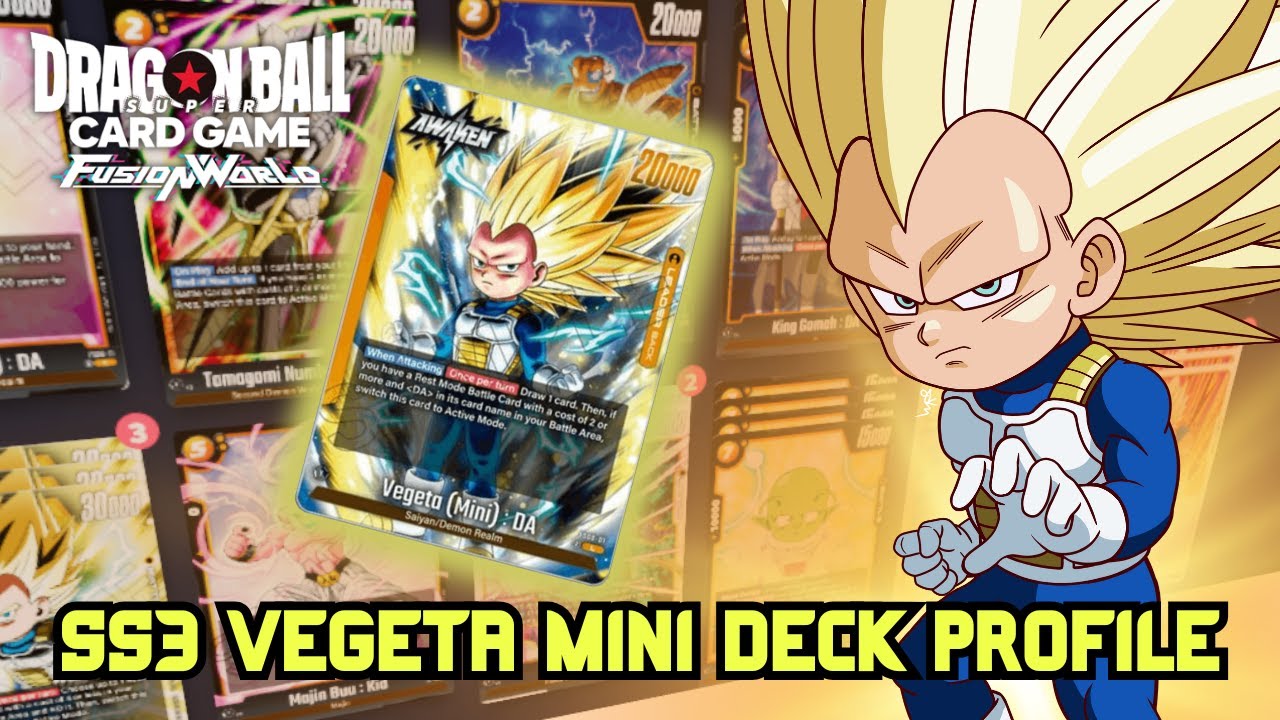 SS3 VEGETA MINI DAIMA DECK PROFILE FS08 | FUSION WORLD