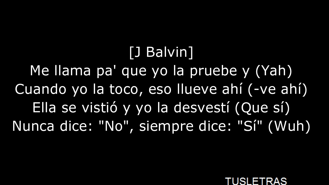 Jhay Cortez, J. Balvin, Bad Bunny - (Letra) No Me Conoce (Remix)