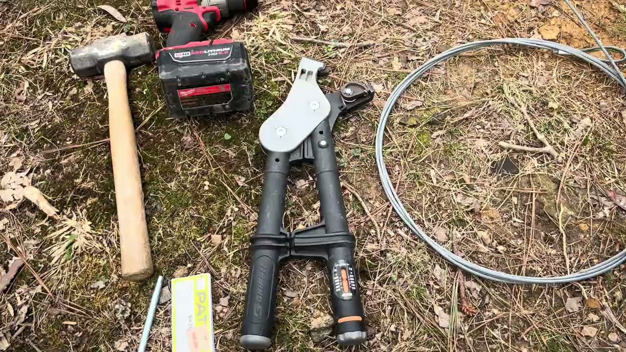 Fencing Steep Terrain - Part 3 Diagonal Brace Wire