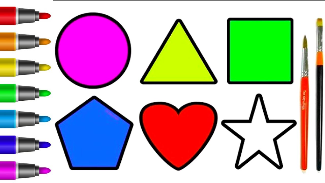 Learn Shapes for Kids | drawing for kids | Fun & Educational Shapes Video 🔶#shapes #kids 