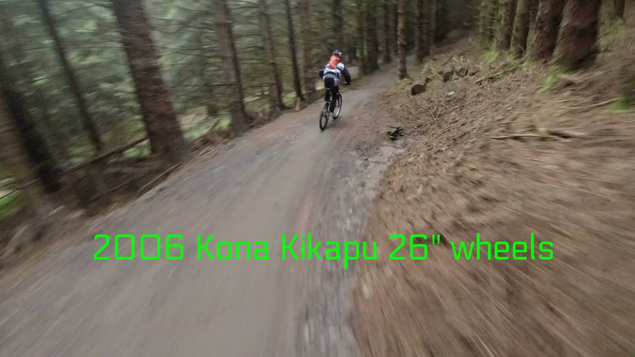 Middle aged overweight Man doing BikePark Wales 1
