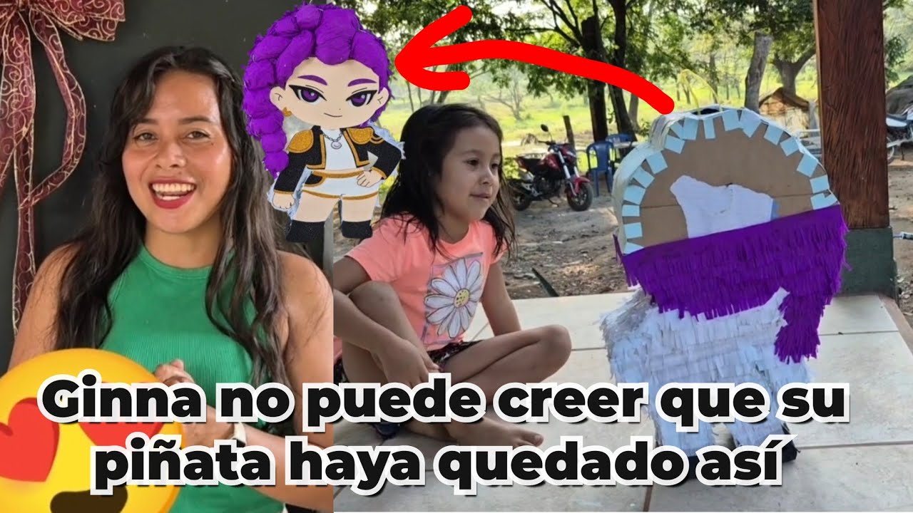 Le hice la piñata de su personaje favorito a mi hija, piñata de Rumi paso a paso