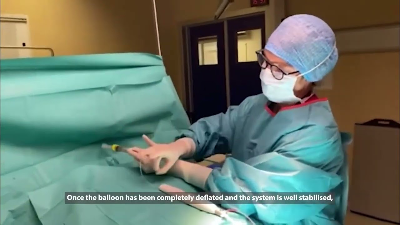 Dr Julien is explaining how to use MYNX CONTROL&trade; Vascular Closure Device