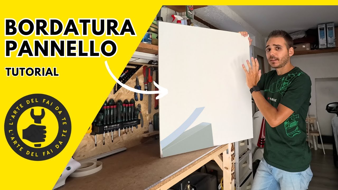 BORDATURA di un pannello in LEGNO - tutorial