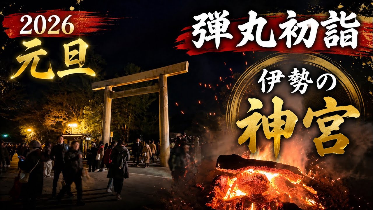 2026年元旦🎍伊勢の『神宮』⛩️ 弾丸初詣🙏 大阪から（最短・最速・最安値）お得な情報🉐『天照大御神』にご挨拶🙇