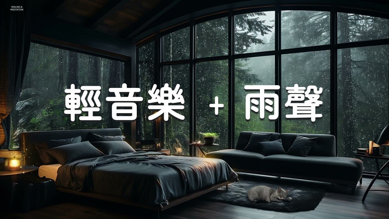 Красивая расслабляющая музыка и звуки дождя - глубокий сон, снятие стресса и беспокойства,бессонница