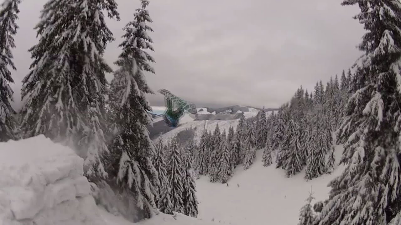 Slovakia Čertovica - freeride snowboard edit + BIG JUMP - GoPro HD