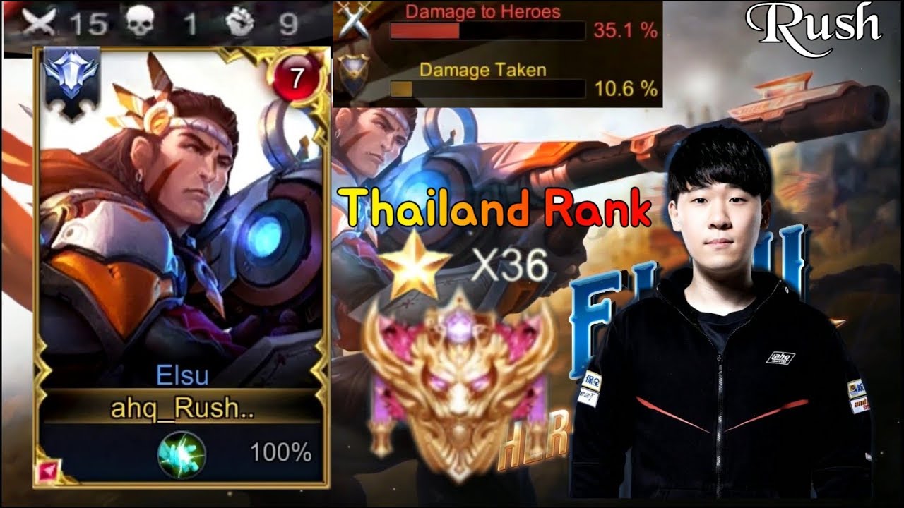《傳說對決》This is jungle Elsu!!! Thailand SS Rank #펜타스톰#ROV#LiênQuânMobile#ArenaofValor