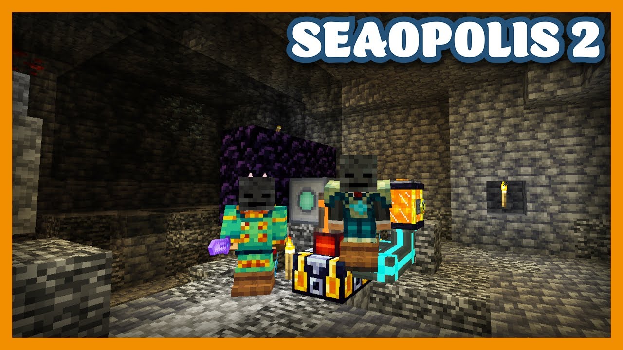 Seaopolis 2 | Shield Generator Wither Farm! w/@MischiefofMice| E19 | 1.19.2  Modpack