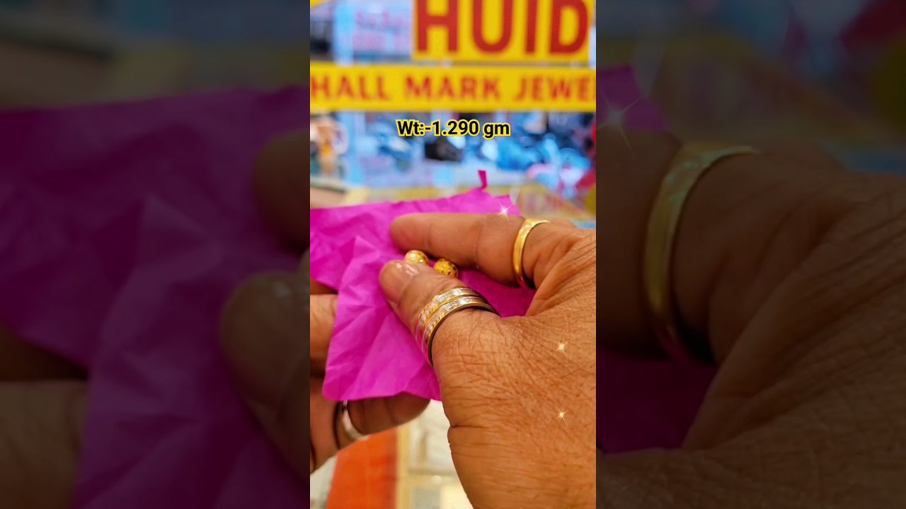Daily wear Gold Tops Earrings design ✨️ #gold #goldjewellery #shortvideo #viral #shorts