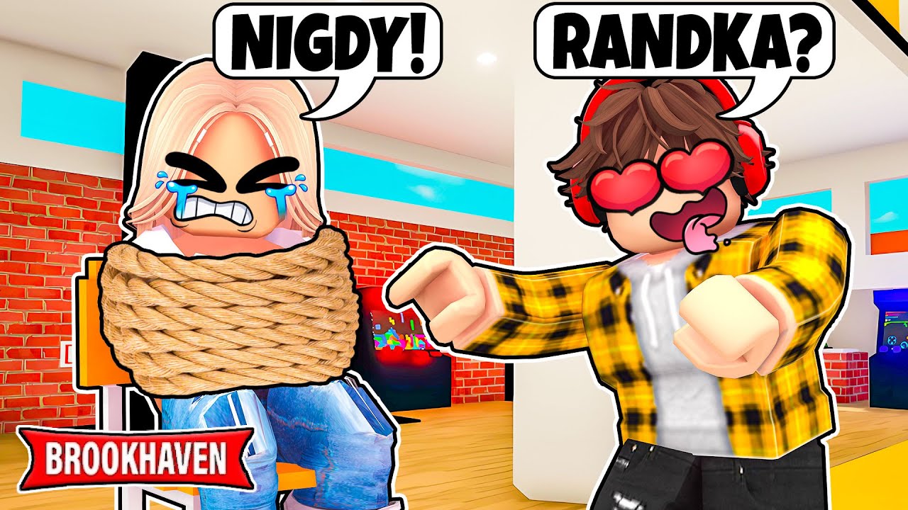 M&Oacute;J PRZEŚLADOWCA ZŁAPAŁ MNIE I ZROBIŁ MI TO... na BROOKHAVEN RP w ROBLOX! 😲
