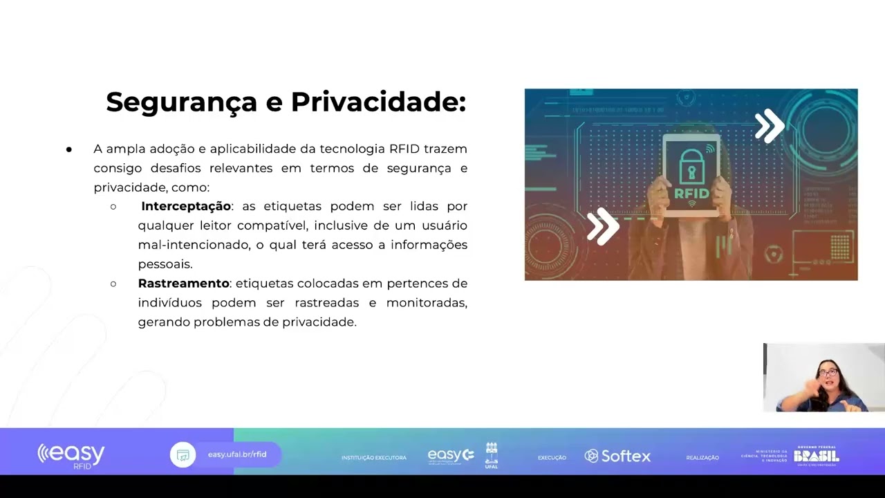 AULA 14 - RFID: Conceitos e Aplicações - Segurança e Privacidade em RFID - Profa Raquel Aline