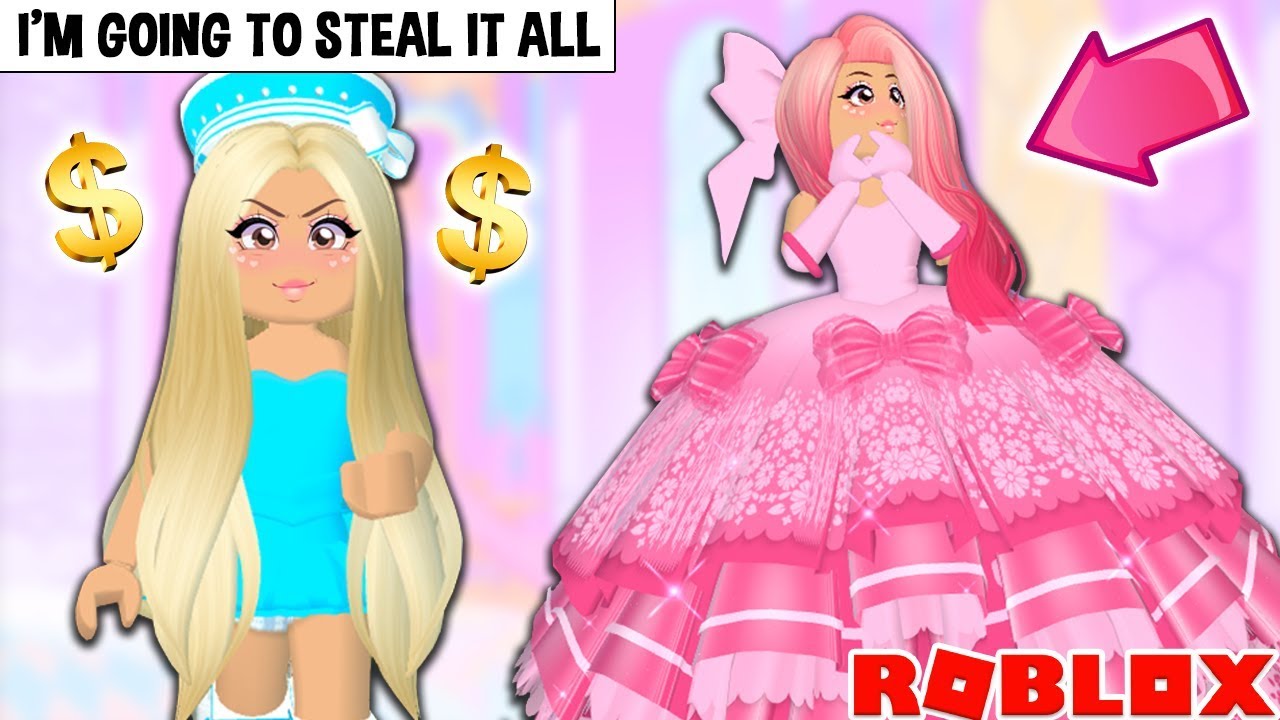 I CAUGHT A GOLD DIGGER TRYING TO STEAL ALL MY NEW ACCESSORIES AND SKIRT! Roblox Royale High Update