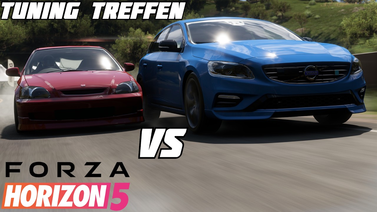 🔴𝗙𝗢𝗥𝗭𝗔 𝗛𝗢𝗥𝗜𝗭𝗢𝗡 𝟱 Tuning Treffen | CarMeet | Motto: Honda VS Volvo! Neuer Pc ist da!! DJHippling