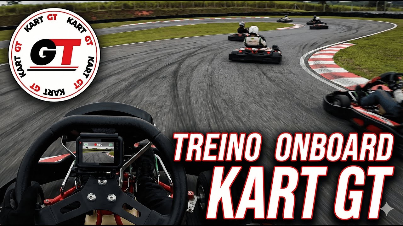 Estudando o NOVO traçado do KART GT: Treino Onboard Completo 🏎️🧠 Tivemos um PEQUENO acidente!!!