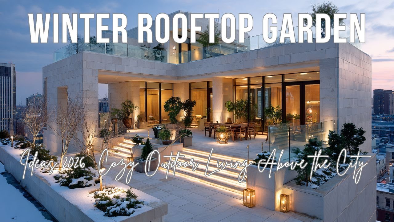 Winter Rooftop Garden Ideas 2026  Cozy Outdoor Living Above the City