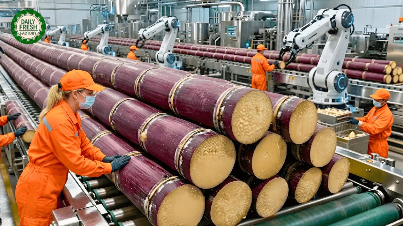 Inside a Modern Sugar Factory: How Sugarcane Becomes Dark Brown Sugar, Step by Step (Full Process)