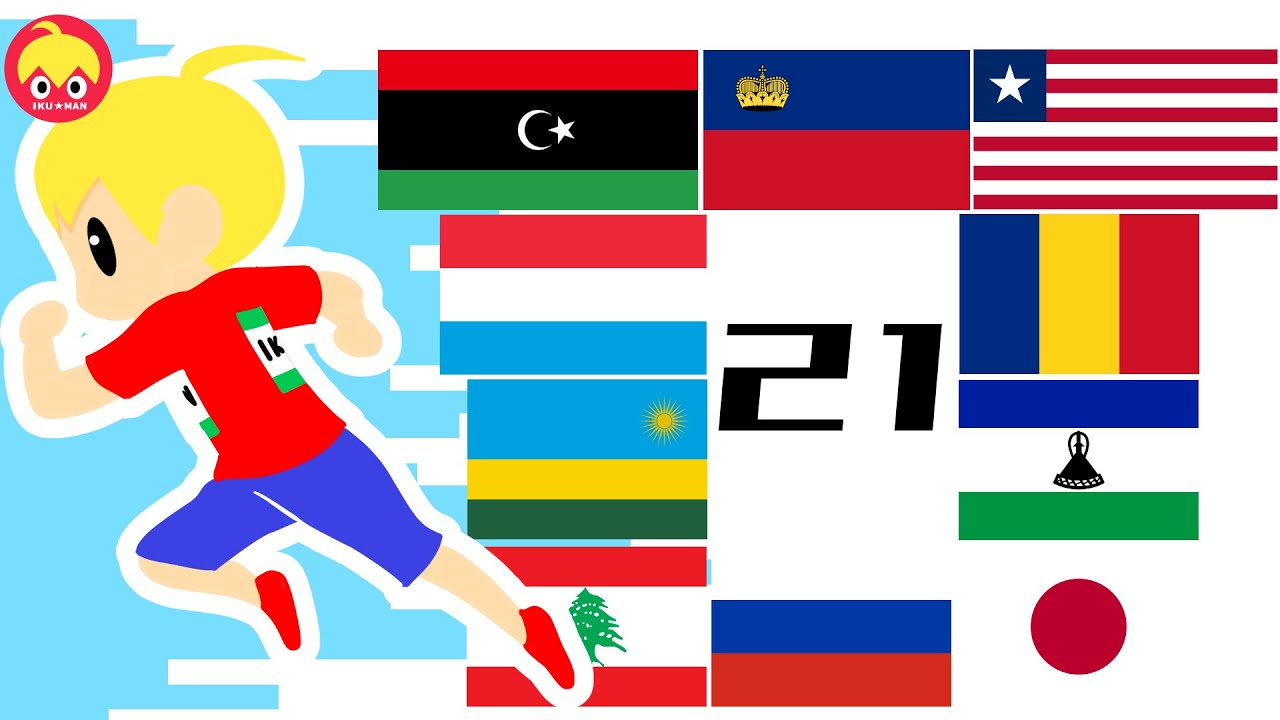 ピタゴラ国旗リレー２１（２０２１年の東京オリンピック開会式入場順を予想）