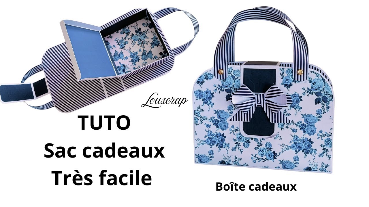 TUTO sac boîte cadeaux très facile #scrapbooking