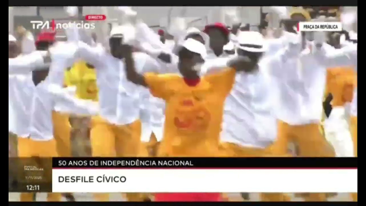 PRESEN&Ccedil;A DO CUANDO NO DESFILE C&Iacute;VICO C&Iacute;VICO, DAS COMEMORA&Ccedil;&Otilde;ES DOS 50 ANOS DE INDEPEND&Ecirc;NCIA NACIONAL.