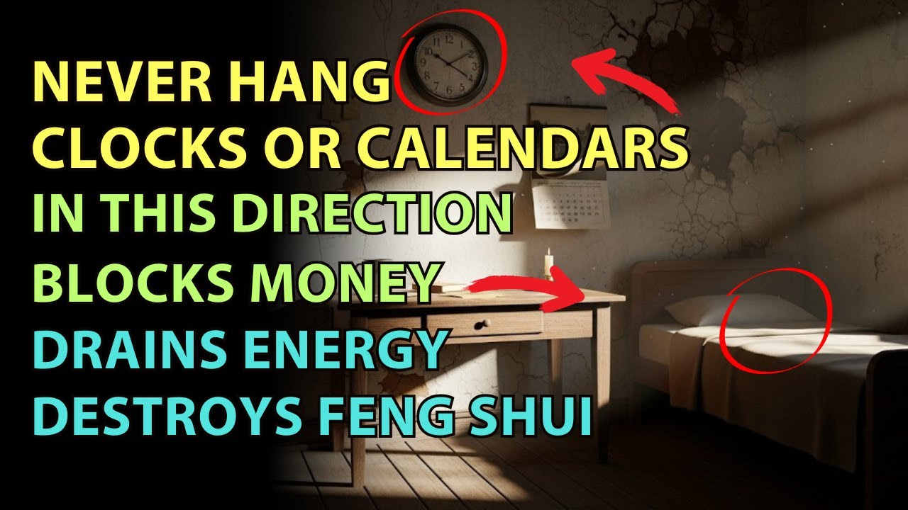 Never Hang Clocks and Calendars in This Direction – It Destroys Feng Shui Energy Flow Instantly!