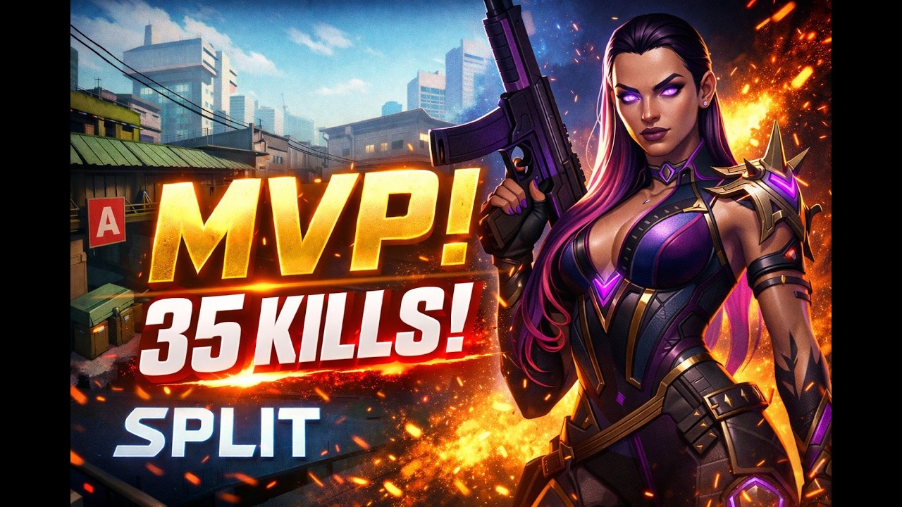 Match MVP (35 kills) 🔥| Competitive |  Reyna Main | Valorant