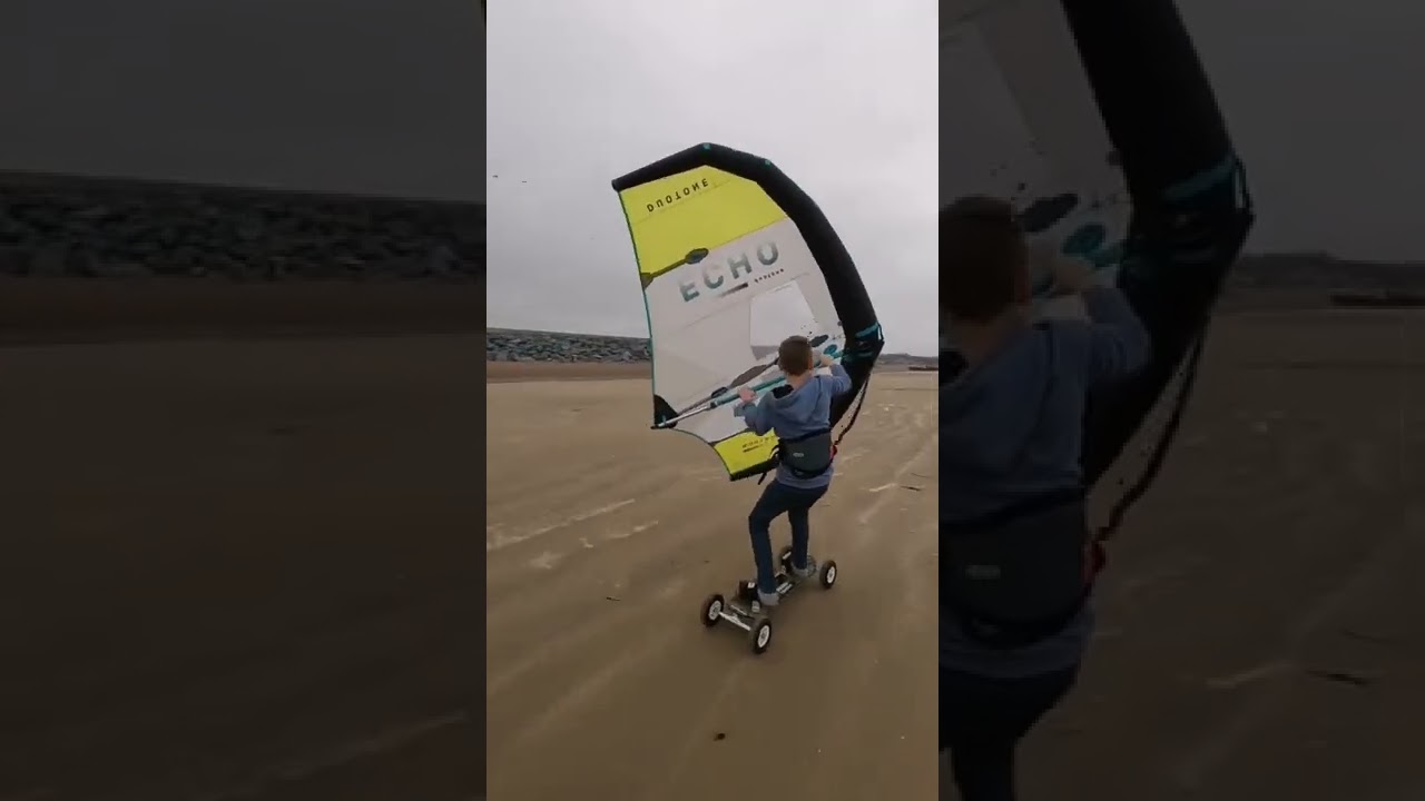 Full speed Wing boarding on a landboard! 🤯😱🔥 #shorts