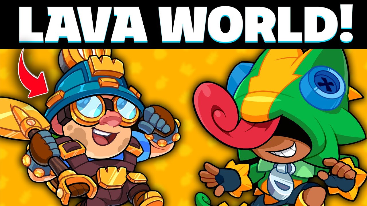 Unlocking Lava World! [Archer, Miner, Leon] Squad Busters