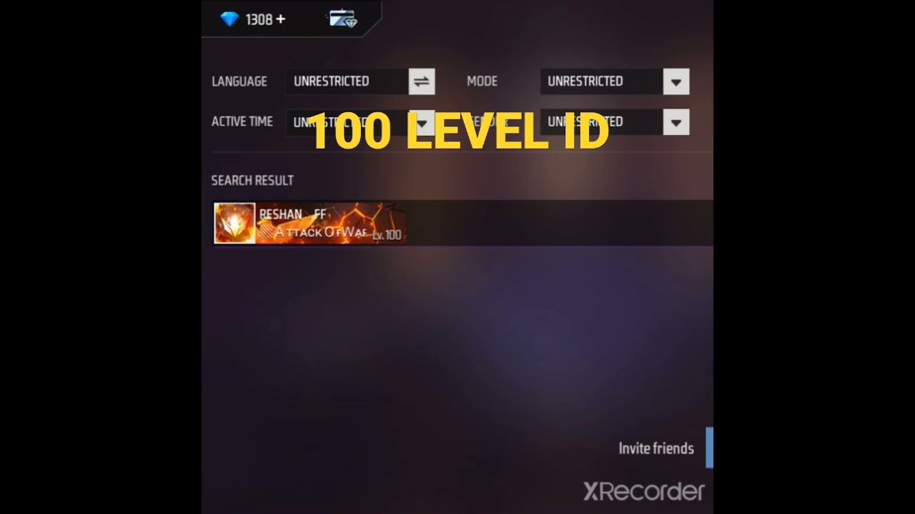 BEAT ICECOLD WITH 100 LEVEL ID ll FREEFIRE HIGHEST LEVEL IN WORLD 🌎