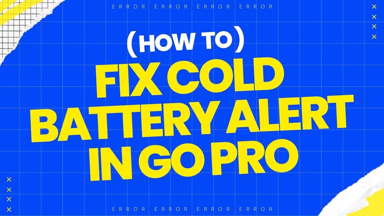 How to fix Go Pro 9/10/11 Error Cold Battery Alert and not charging or showing no charge